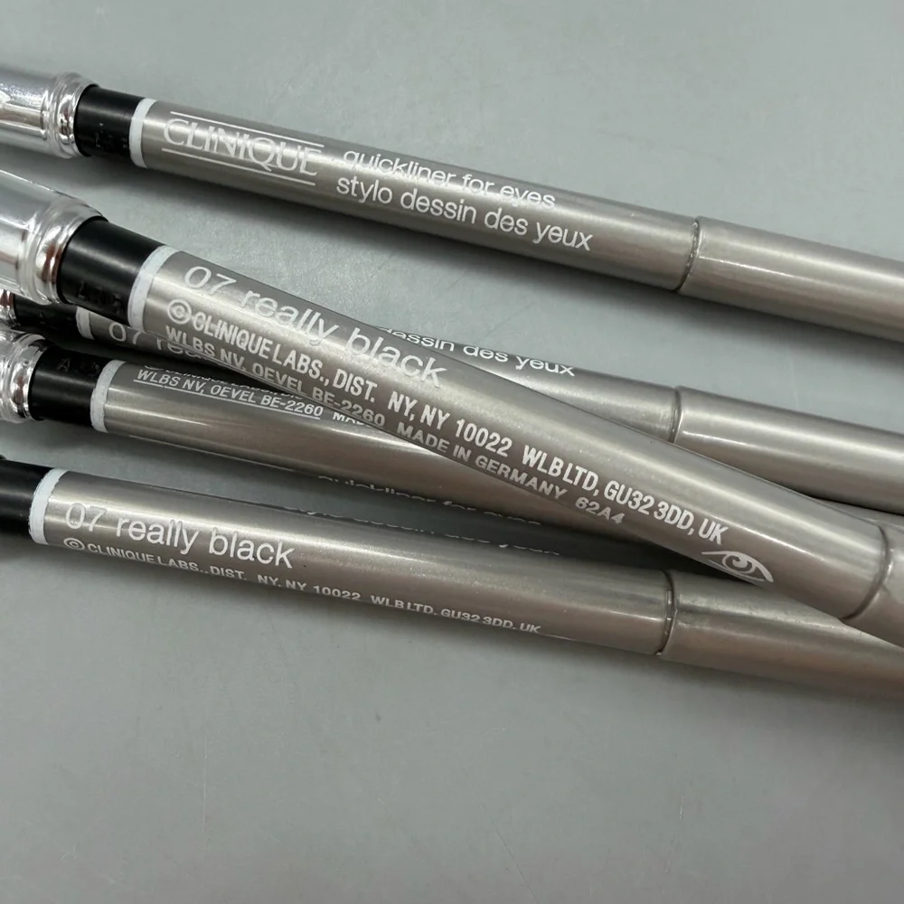 Lot of 5-Clinique Quickliner For Eyes Eyeliner Smudger 07 Really Black Full Size